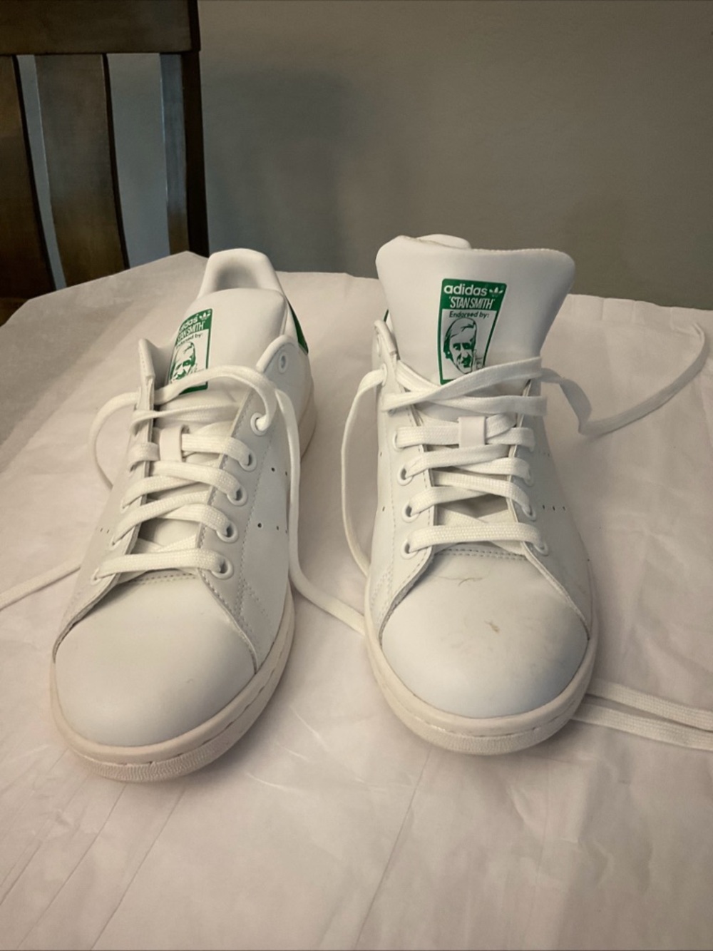ADIDAS STAN SMITH Originals Sneaker ~ White/Green~ US 8